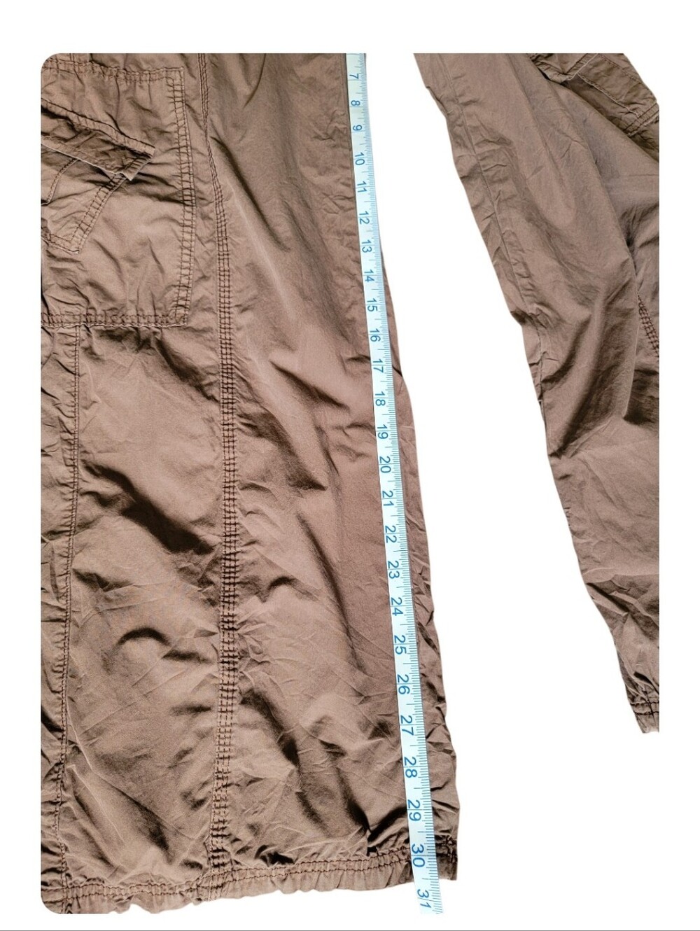 BDG Urban Outfitters Y2K Low Rise Wide Leg Brown Cargo Pants - Picture 13 of 13